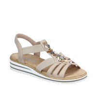 Sandały RIEKER V0649/62 Beige
