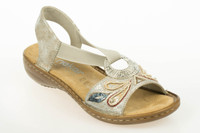 Sandały RIEKER 608B4 metallic