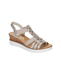 Sandały RIEKER V3822 metallic