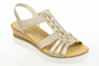 Sandały RIEKER V3822 metallic